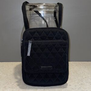 Vera Bradley Quilted Microfiber Mini Hipster Crossbody Purse Adjustable